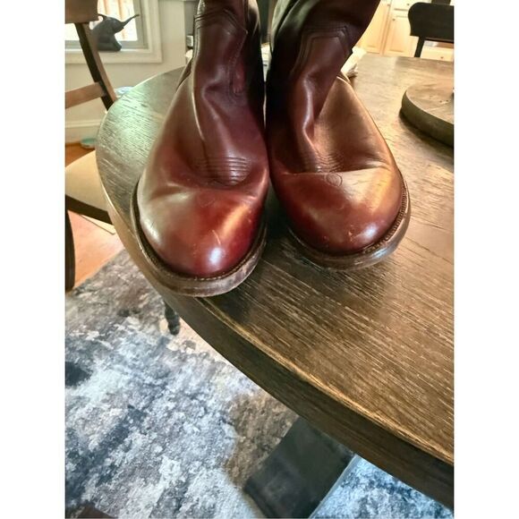 Frye Oxblood Rustic Western Trail Boss Cowboy Boots sz 11 main image 4